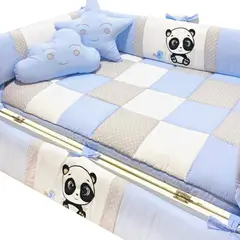 BABY MERINOS - Set de Cuna y 4 protectores - Prestige - Panda Bebo