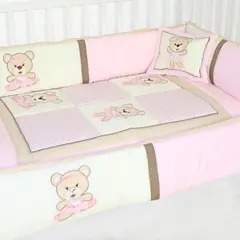 BABY MERINOS - Set de Cuna y 4 protectores - Prestige - Osita bailarina 1