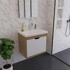 2020 HOME PERU - Mueble de baño con lavamanos Graz - Almendra Blanco