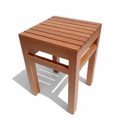 START FG - Banquito Luxor de terraza en Madera Cedro color caramelo