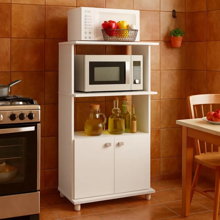 Mueble auxiliar de cocina Victoria - Blanco
