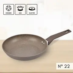 RECORD - Sartén de Inducción Antiadherente Mármol 22 cm
