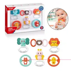 HUANGER - Kit Mordedor Sonajero x 6 Piezas HE0132