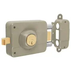 HERMEX - Chapa Cerradura sobreponer derecha doble Truper