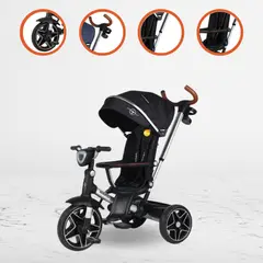 VOYAGE - Triciclo Guiador Reversible 360° «HARDY» Black