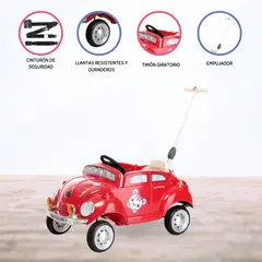CUZKA - Auto con Empujador »BUGGI» Red