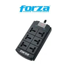 FORZA - Supresor De Pico Forza Fsp-06Mn 6 Tomas color Negro