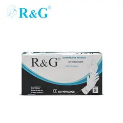 R&G - Guantes de nitrilo talla S 100 unidades R&G