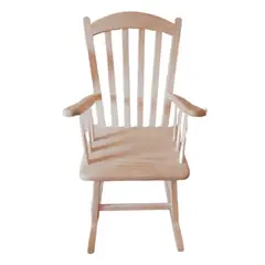 GENERICO - Silla mecedora grande en madera natural