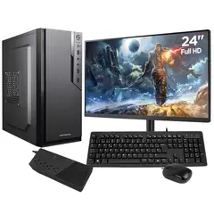 AMD - Computadora PC GAMER ATHLON 3000G RAM 16GB SSD 512GB MONITOR 24 CURVO