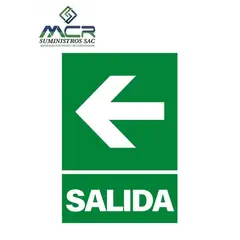 GENERICO - Señal de SALIDA 20x30 cm