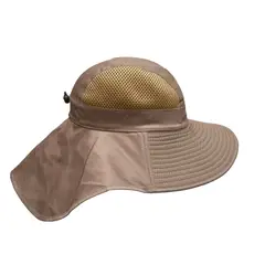 KAST PE - Sombrero Gorro Alta Proteccion Cubre Nuca Transpirable - Chocolate
