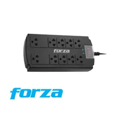 FORZA - SUPRESOR DE PICOS FSP-10UN 10 SALIDAS NEMA 1800W NEGRO 15MCABLE