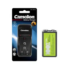 CAMELION - Cargador para 2xAA -2xAAA y 9v +1 Batería Recargable 9V de 230mah PP