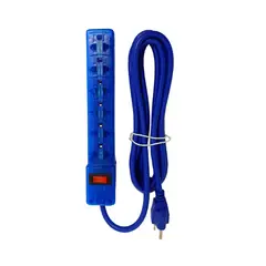 SONCA - Supresor de Picos de 6 Tomas 3Mts Azul SS-100A3