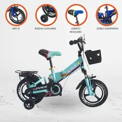 BABYGO - Bicicleta Plegable de Aluminio para Niños «PRIX» Green