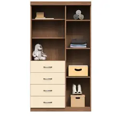 MUEBLES MACRUMO - Ropero con repisas 100cm Color Sarga