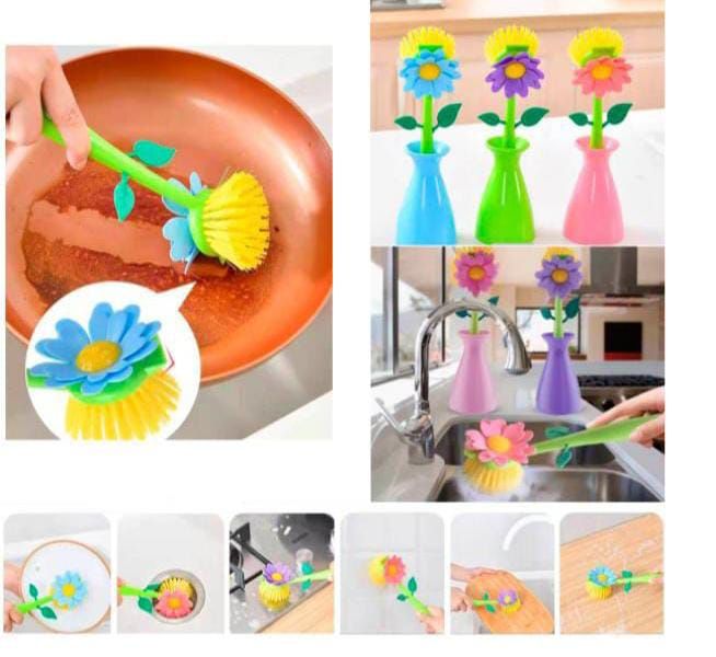 Pack 2 cepillos decorativos y limpieza ollas