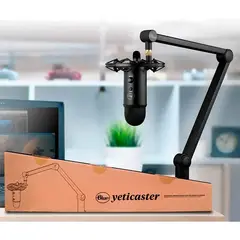 BLUE - Micrófono Logitech Yeticaster Con Brazo Premium