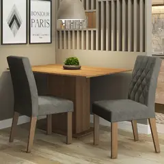 MADESA - Juego de Comedor Tainá con 2 Sillas