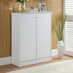 VENTITAS HOME - Zapatera Moderna Angelina Color Blanco