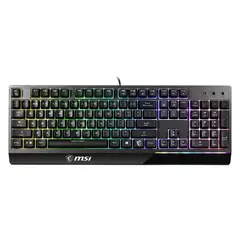 MSI - Teclado Gamer Vigor Iluminación RGB Profile US Gamer Negro - GK30