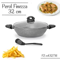 FINEZZA - Perol Ultragranito 32 cm - FZ-X432TM / Plomo