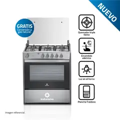 INDURAMA - Cocina a Gas INDURAMA 5 Quemadores Cantabria QZ Croma