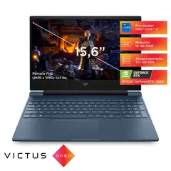 HP - Laptop Gamer Victus 15-fa0007la Core i7-12650H 16GB, SSD 512GB, RTX-3050 4GB 15.6", Windows 11
