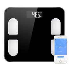 JPSYSTEMS - Balanza vidrio Digital Bluetooth Inteligente Controla salud desde app