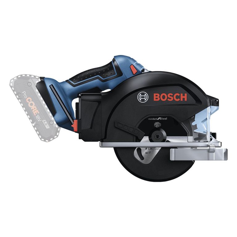 Sierra Circular Metal 5 3/8 Pulgadas 18v Bosch Gkm 18v-50 Si