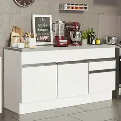 MADESA - Mueble de Cocina Glamy 150 cm - Mostrador para Lavadero con Encimera