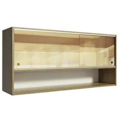 MADESA - Alacena de Cocina Emilly 105 cm 2 Puertas Corredizas de Cristal Reflex
