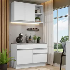 MADESA - Mueble de Cocina Integral Glamy 120 cm - Con Encimera 08