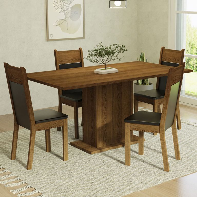 Juego de Comedor Elisa con 4 Sillas