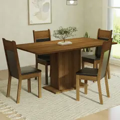 MADESA - Juego de Comedor Elisa con 4 Sillas