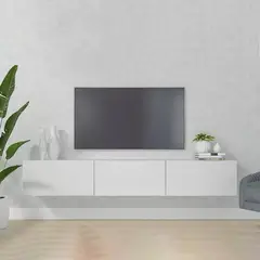 VENTITAS HOME - Mesa de TV Flotante 70” Yvette Color Blanco