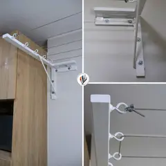 GENERICO - Tendedero Plegable Imahi Blanco 5líneas x 3mts Soporta 85kg