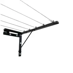 GENERICO - Tendedero de Pared Reforzado IMAHI 5Líneas 3m negro