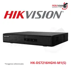 HIKVISION - DVR 16CH 1HDD CASE METAL CON AUDIO HK-DS7216HGHI-M1S
