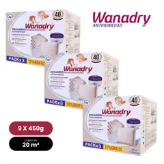 GENERICO - Repuesto deshumedecedor WANADRY pack x 9 saquitos