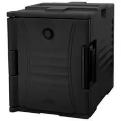 FRITECSA - Cooler Negro Gastronorm Portador Isotérmico 1 Puerta Frontal Alimentos