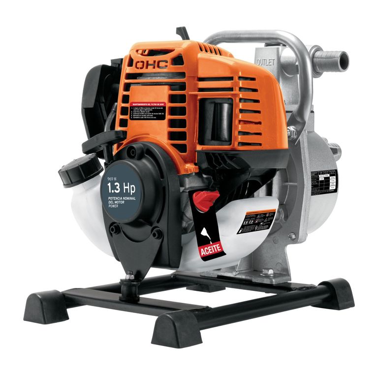 Motobomba autocebante 1.3 HP salida 1" , Truper