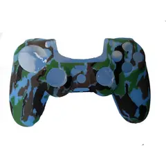 GENERICO - FUNDA SILICONA MANDO PS4 CAMUFLADO CELESTE