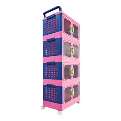 GRETAIL - Carrito Caja Organizador De 4 Niveles Infantil Niño Ropa Juguetes