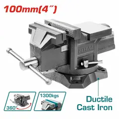 TOTAL TOOLS - TORNILLO DE BANCO 4″ FUERZA MÁX 1300KG - THT6146