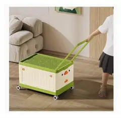 GENERICO - Caja Organizadora de Juguete con TapaRuedas verde