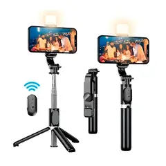 GENERICO - Palo Selfie Stick Con Mando Bluetooth y Trípode