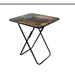 GENERICO - MESA PLEGABLE CUADRADA 70 X 60 X 60 cm