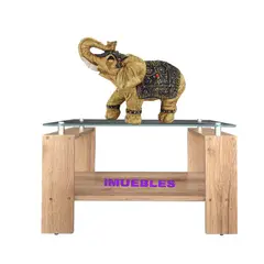 TEMEL - Mesa de Centro para Sala Mesa de Centro con vidrio